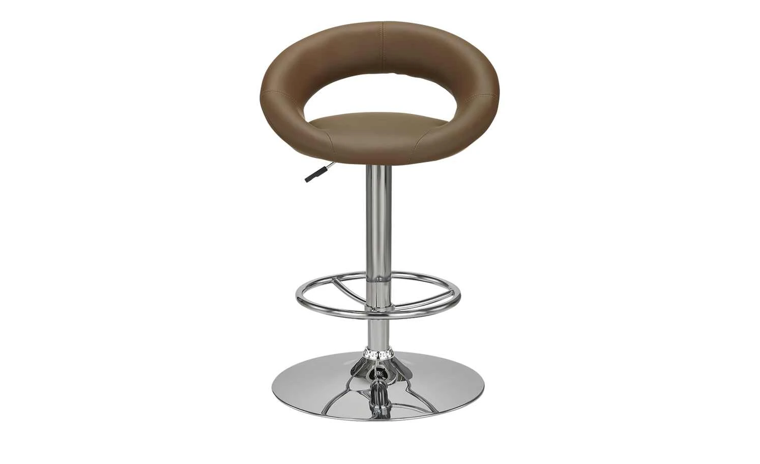 Barhocker Holger | Braun / Chrom Tellergröße: 50 cm 5 Barhocker Holger | Braun / Chrom Tellergröße: 50 cm – Bild 3