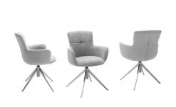 Polsterstuhl drehbar Curo | Grau Edelstahl 8 Polsterstuhl drehbar Curo | Grau Edelstahl -Stuhle Geschaft 15305290 4 202201202233