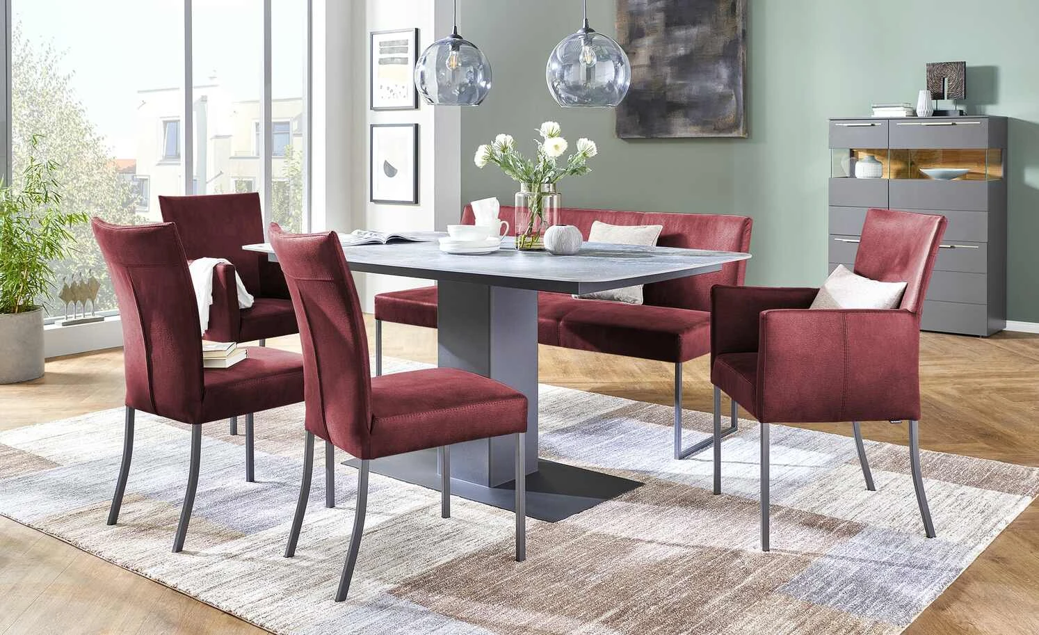 Musterring Polsterstuhl Nova | Bordeaux (Dunkelrot) Nein 3 Musterring Polsterstuhl Nova | Bordeaux (Dunkelrot) Nein