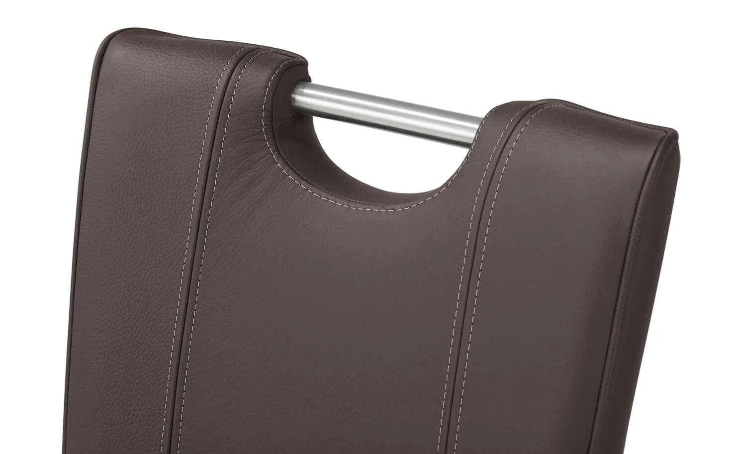 Leder-Schwingstuhl mit Griff 6861 | Dunkelbraun 9 Leder-Schwingstuhl mit Griff 6861 | Dunkelbraun – Bild 7