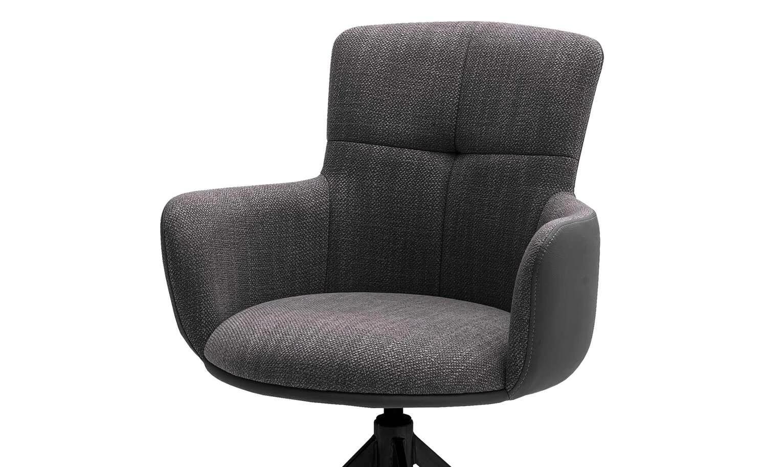 Polsterstuhl drehbar Curo | Anthrazit Schwarz 7 Polsterstuhl drehbar Curo | Anthrazit Schwarz – Bild 5