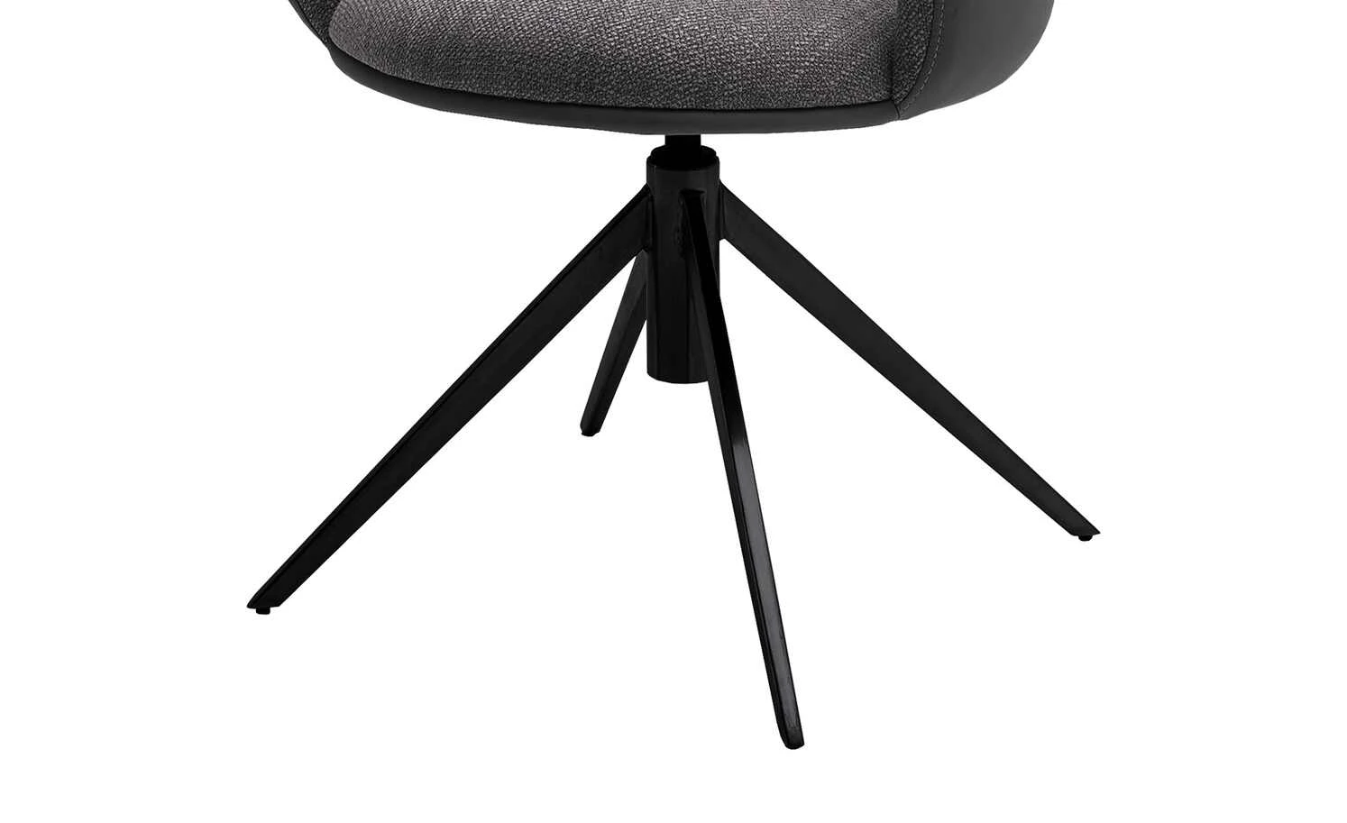 Polsterstuhl drehbar Curo | Anthrazit Schwarz 8 Polsterstuhl drehbar Curo | Anthrazit Schwarz – Bild 6