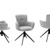 Polsterstuhl drehbar Curo | Grau Schwarz 1 Polsterstuhl drehbar Curo | Grau Schwarz -Stuhle Geschaft 15305729 2 202201202233
