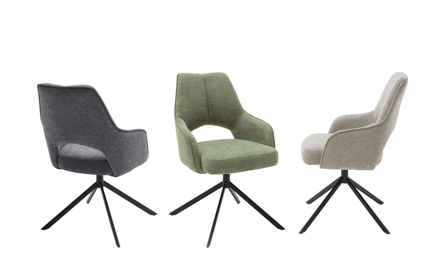 Polsterstuhl drehbar Gory | Anthrazit 3 Polsterstuhl drehbar Gory | Anthrazit