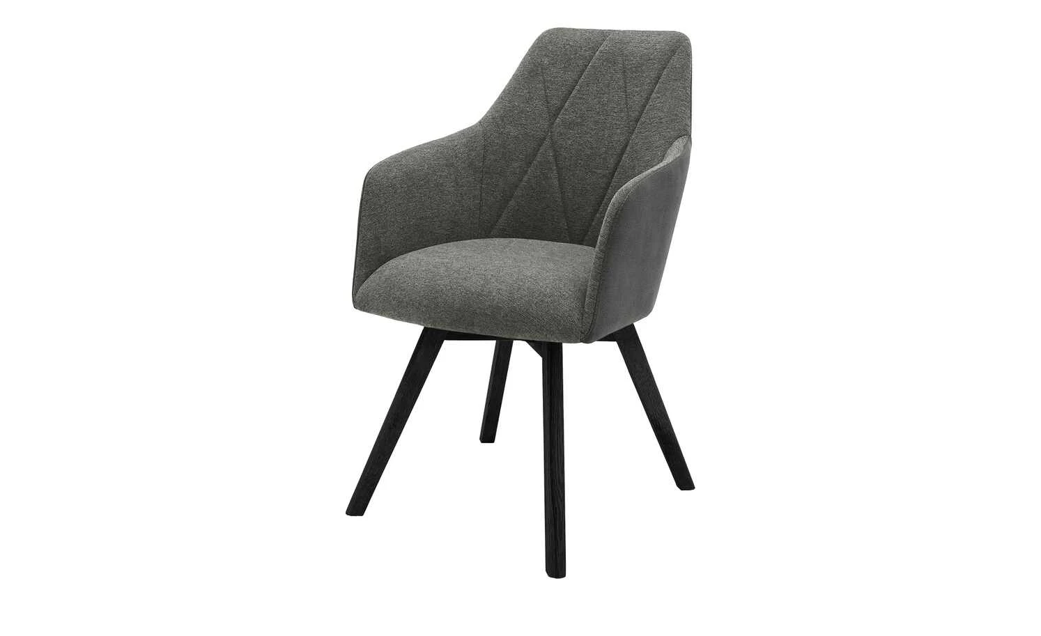 Dine + Mine Polsterstuhl Xalapa | Anthrazit Schwarz Nein 4 Dine + Mine Polsterstuhl Xalapa | Anthrazit Schwarz Nein – Bild 2