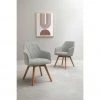 Dine + Mine Polsterstuhl Xalapa | Lichtgrau Akaziefarbig Nein -Stuhle Geschaft 15307031 12 202205251237