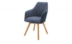 Dine + Mine Polsterstuhl Xalapa | Nachtblau Akaziefarbig Nein -Stuhle Geschaft 15307032 1 202205251237