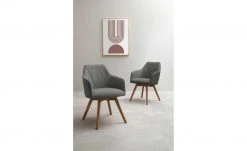 Dine + Mine Polsterstuhl Xalapa | Anthrazit Wildeiche Nein