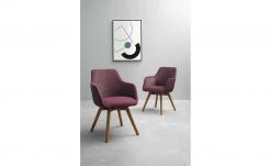 Dine + Mine Polsterstuhl Corby | Bordeaux Wildeiche Nein