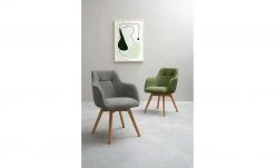 Dine + Mine Polsterstuhl Nador | Anthrazit Wildeiche Ja