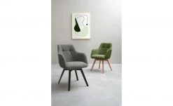 Dine + Mine Polsterstuhl Nador | Anthrazit Schwarz Nein