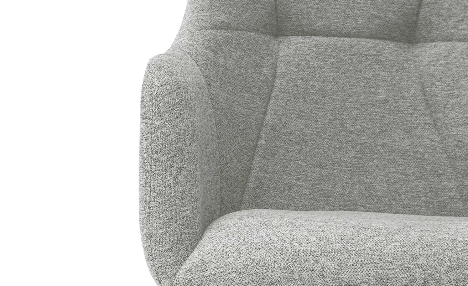 Dine + Mine Polsterstuhl Nador | Lichtgrau Schwarz Nein 9 Dine + Mine Polsterstuhl Nador | Lichtgrau Schwarz Nein – Bild 7