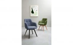 Dine + Mine Polsterstuhl Nador | Nachtblau Schwarz Ja