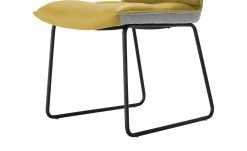 KOINOR Leder-Kufenstuhl Essay | Safran (Gelb) / Hellgrau -Stuhle Geschaft 15307303 2 202206232232