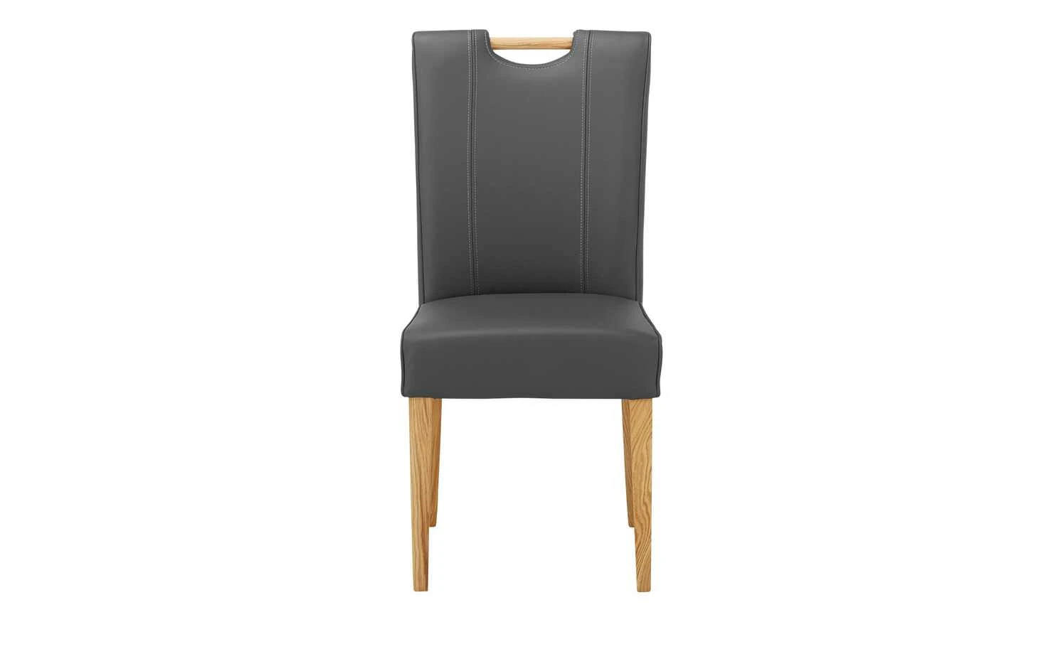 Polsterstuhl mit Griff 6881 | Grau 4 Polsterstuhl mit Griff 6881 | Grau – Bild 2