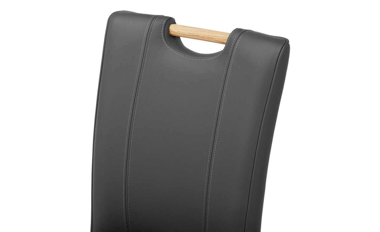 Polsterstuhl mit Griff 6881 | Grau 7 Polsterstuhl mit Griff 6881 | Grau – Bild 5