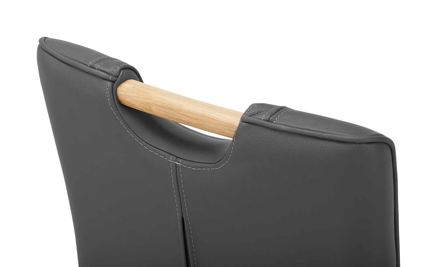 Polsterstuhl mit Griff 6881 | Grau 8 Polsterstuhl mit Griff 6881 | Grau – Bild 6