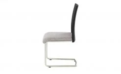 Wohnwert Freischwinger Mero | Kiesel (Hellgrau) Schwarz Schaumstoff -Stuhle Geschaft 15307463 4 202207121248