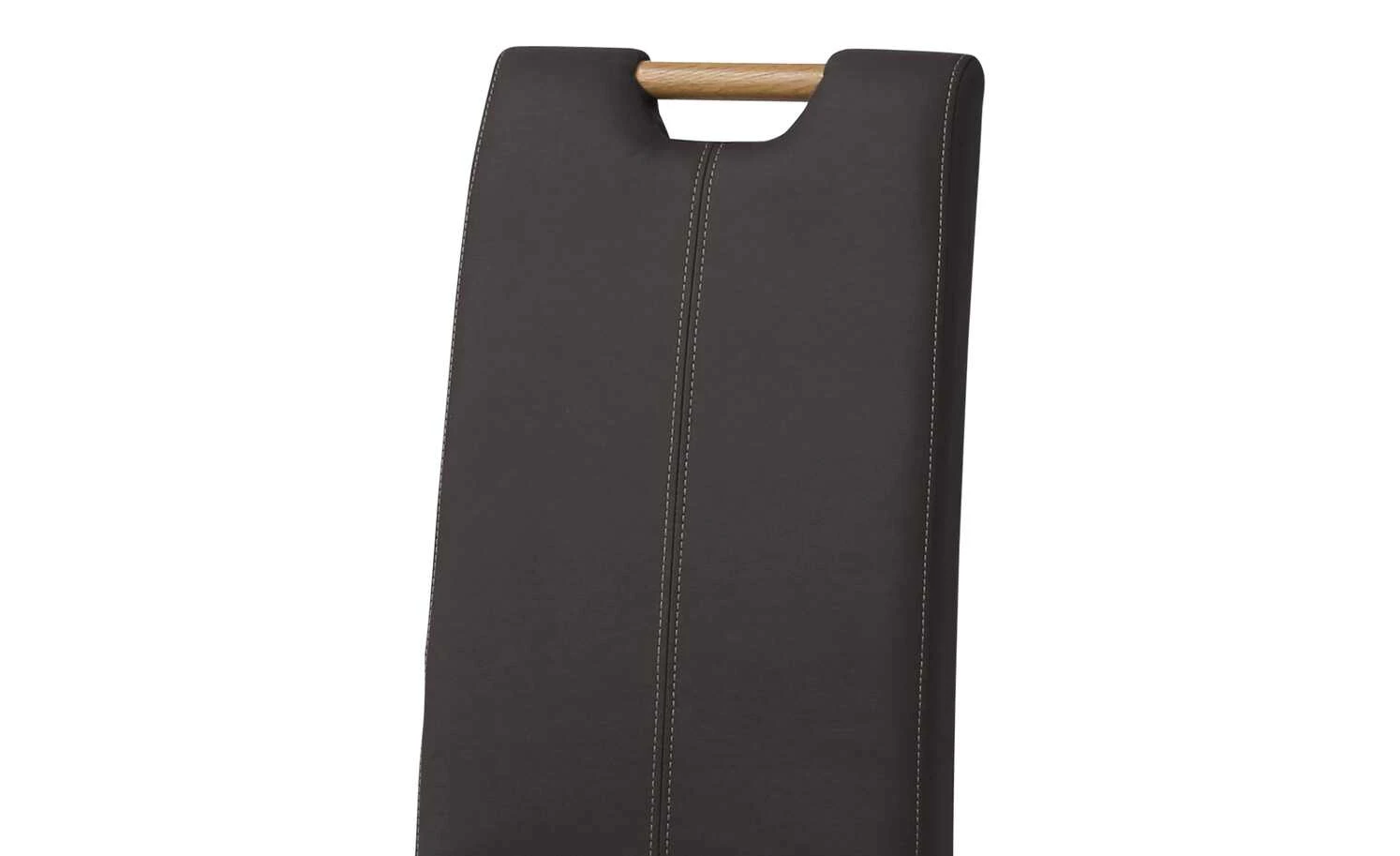 Woodford Polsterstuhl mit Griff Gabi 4 | Braun Eiche 5 Woodford Polsterstuhl mit Griff Gabi 4 | Braun Eiche – Bild 3