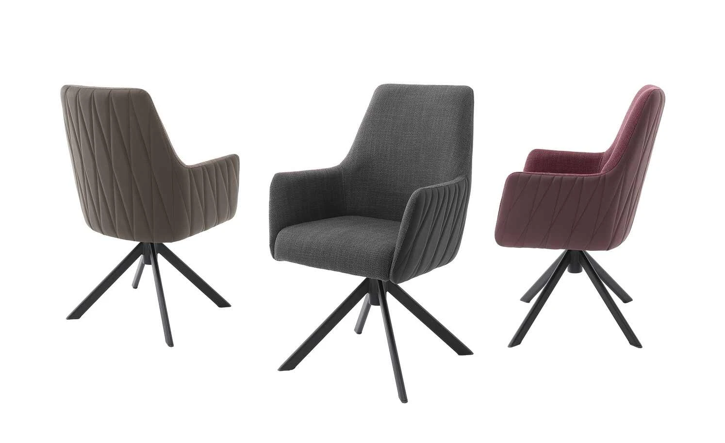 Polsterstuhl drehbar Garos | Cappuccino (Braun) 3 Polsterstuhl drehbar Garos | Cappuccino (Braun)