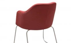 Woodford Polsterstuhl mit Armlehne Vilo | Kaminrot Kufengestell - Edelstahl -Stuhle Geschaft 15309590 2 202208251235