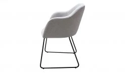 Woodford Polsterstuhl mit Armlehne Vilo | Silbergrau Kufengestell – Schwarz -Stuhle Geschaft 15309599 2 202208251235