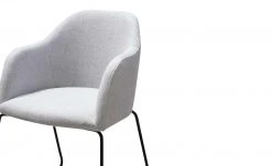 Woodford Polsterstuhl mit Armlehne Vilo | Silbergrau Kufengestell – Schwarz -Stuhle Geschaft 15309599 3 202208251235