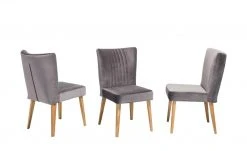 Woodford Polsterstuhl Ivett | Grey (Grau) Eiche