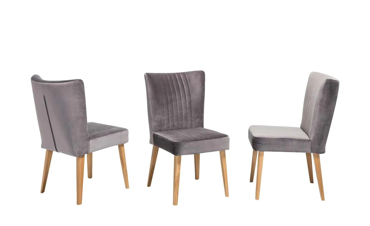 Woodford Polsterstuhl Ivett | Grey (Grau) Eiche 3 Woodford Polsterstuhl Ivett | Grey (Grau) Eiche