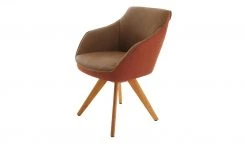 KOINOR Polsterstuhl Wineo | Muskat (Braun) / Cognac Ja