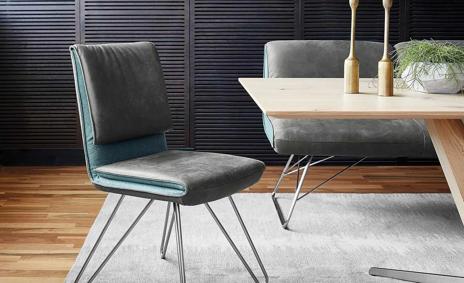 KOINOR Polsterstuhl Cocoon | Iron (Anthrazit) / Blau Nein 3 KOINOR Polsterstuhl Cocoon | Iron (Anthrazit) / Blau Nein