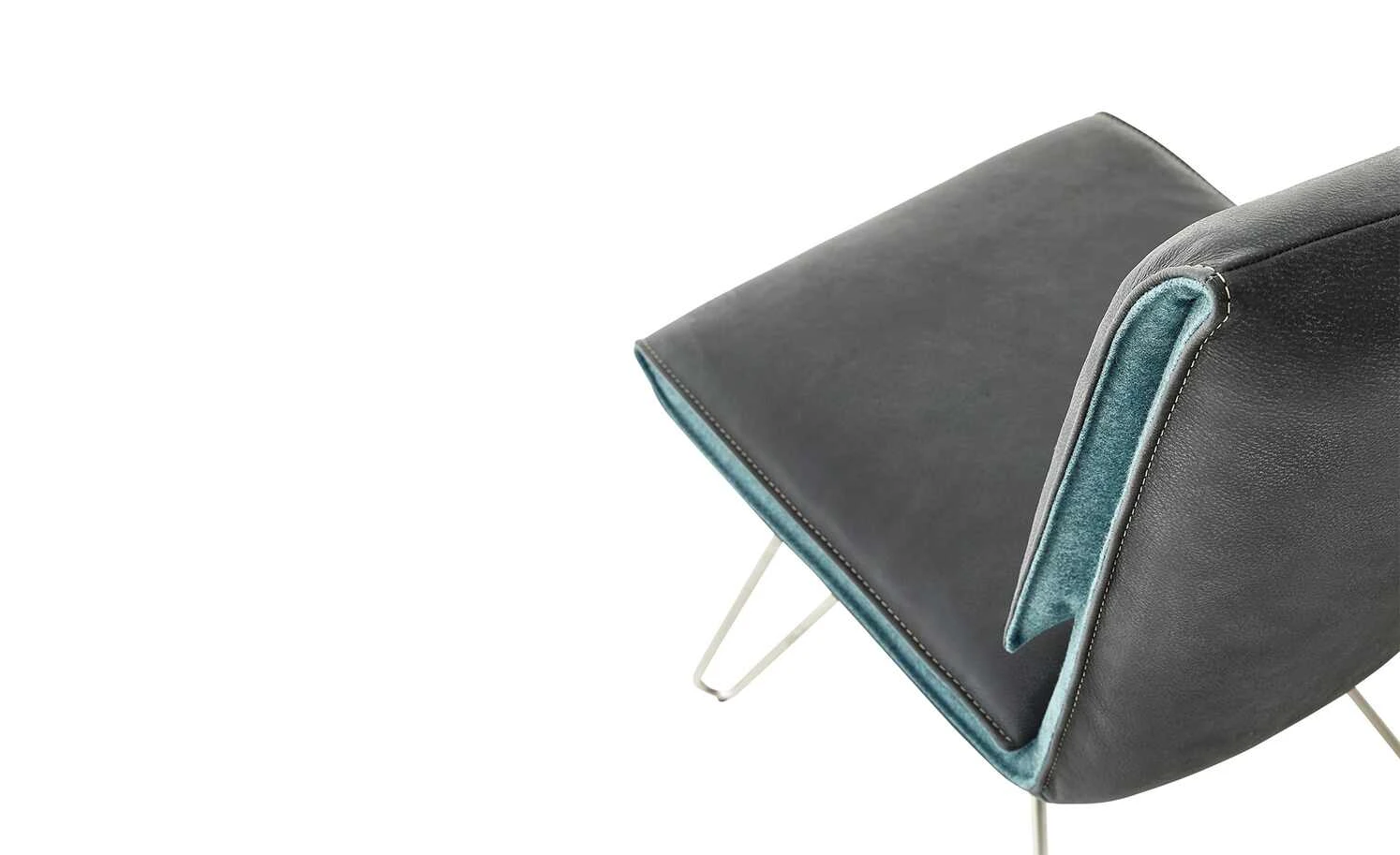 KOINOR Polsterstuhl Cocoon | Iron (Anthrazit) / Blau Nein 8 KOINOR Polsterstuhl Cocoon | Iron (Anthrazit) / Blau Nein – Bild 6